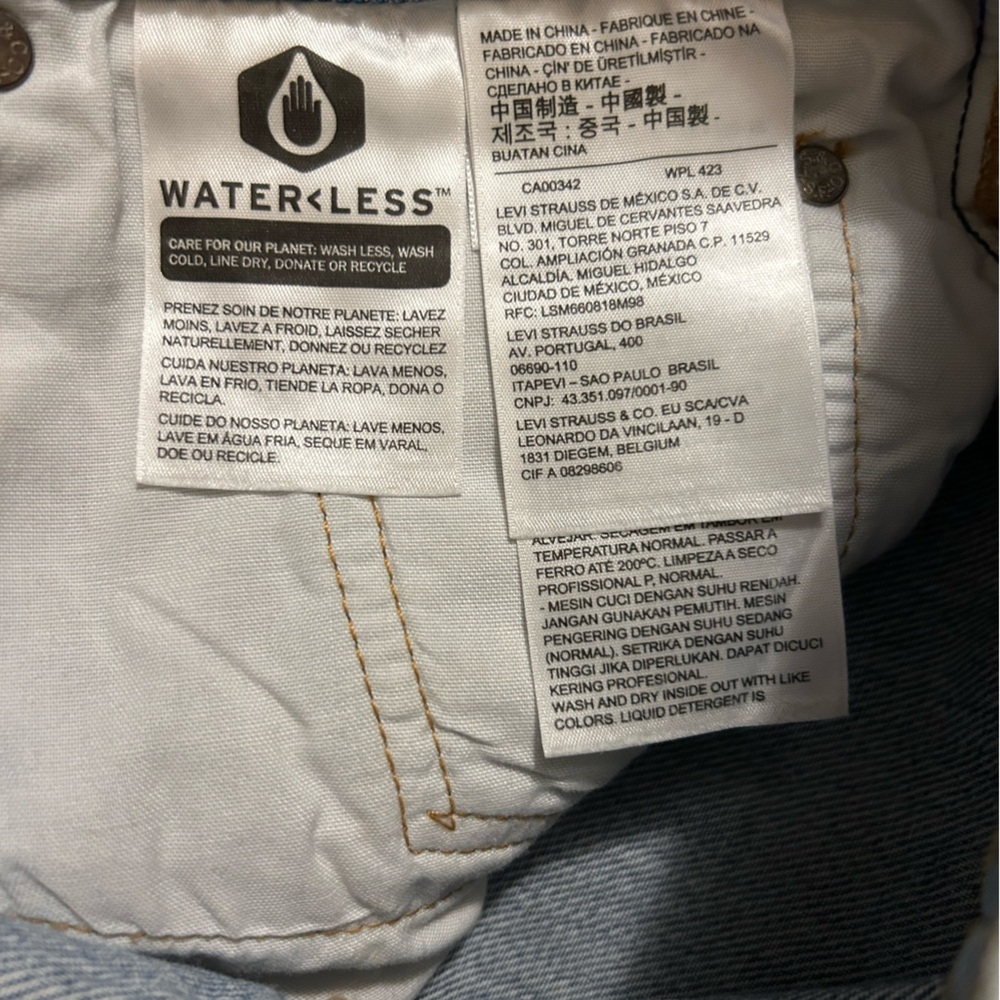 Levi’s Premium 501 S Skinny Jeans 26x28 “Can’t Touch This” color - Picture 6 of 8